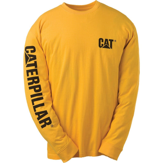 CAT Caterpillar Trademark Banner T-Shirt-ShoeShoeBeDo