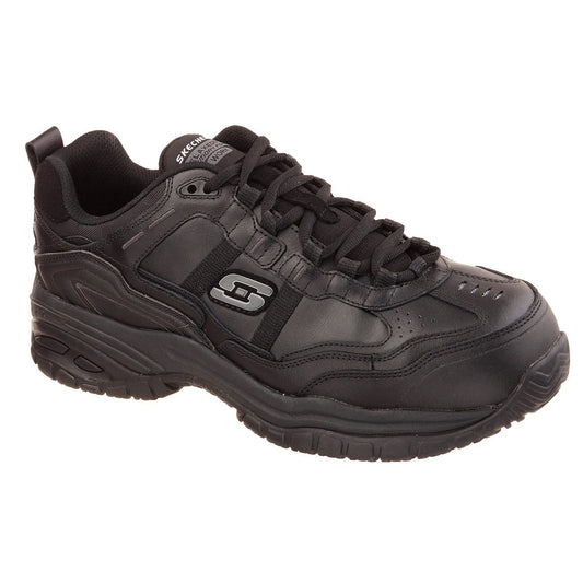 Skechers Work Relaxed Fit: Soft Stride – Grinnell Comp Safety Trainers-ShoeShoeBeDo