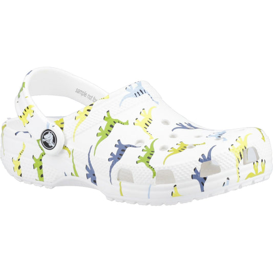 Crocs Classic Dinosaur Print Kids Clog