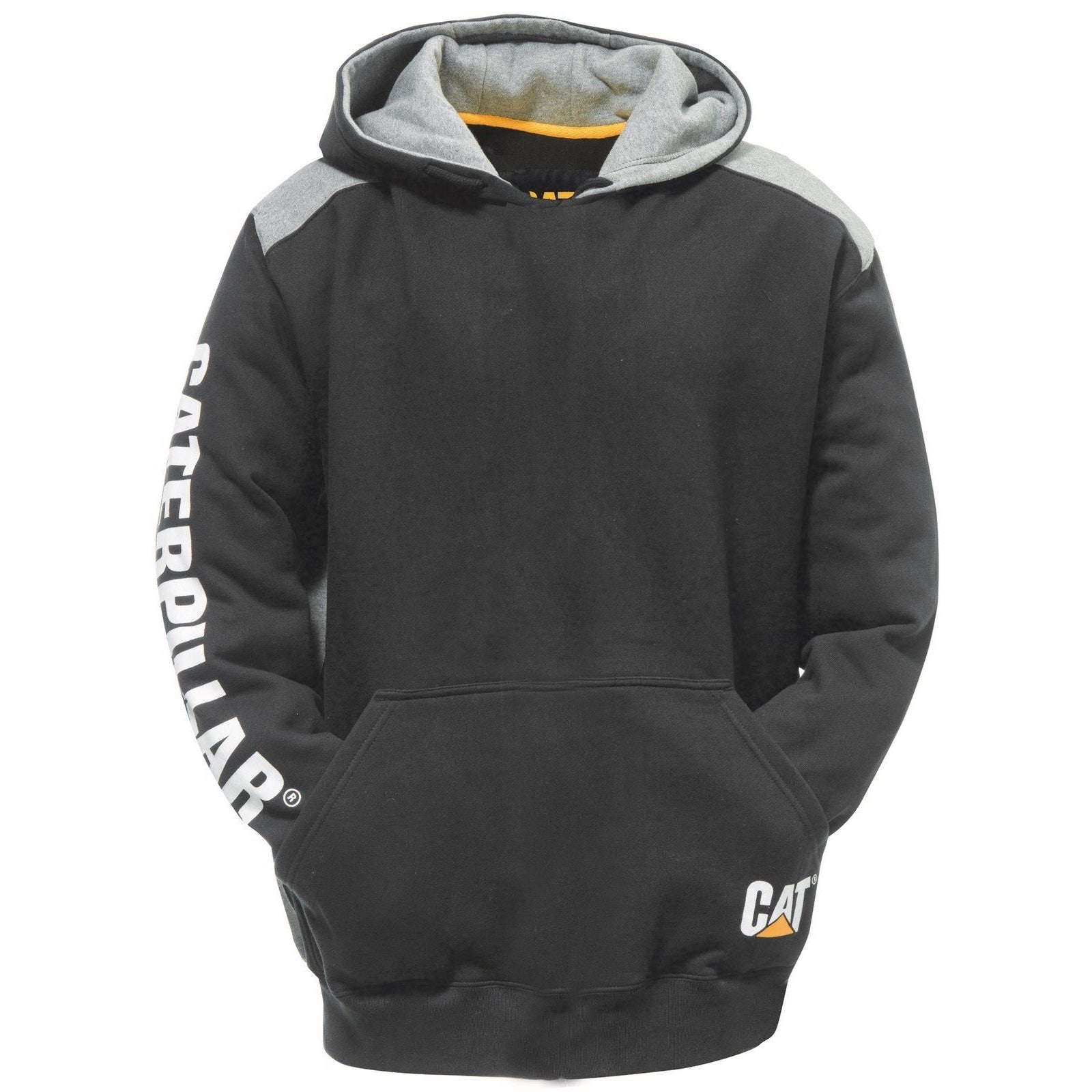 CAT Caterpillar Logo Panel Hoodie-ShoeShoeBeDo