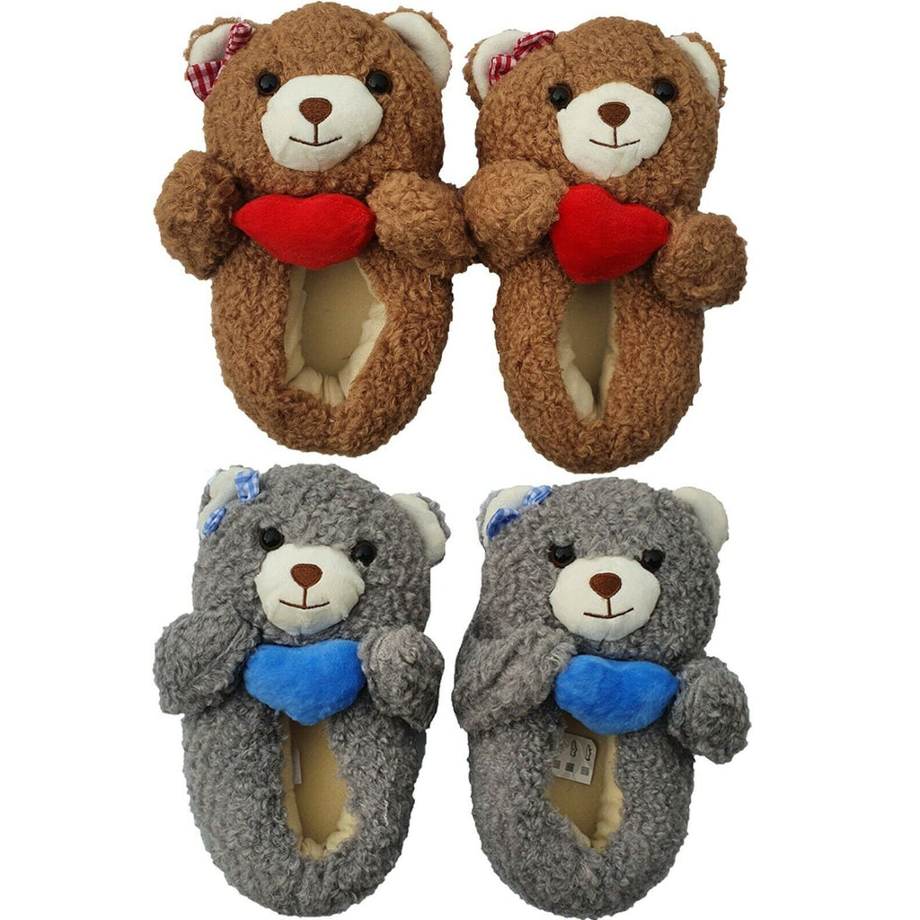 Novelty Teddy Bear Slippers